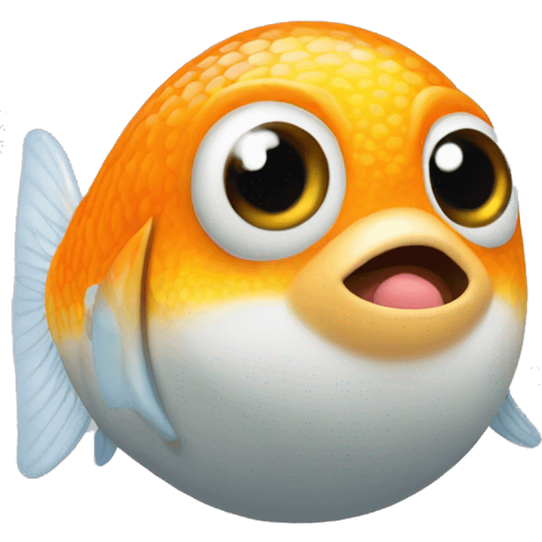 Mini shit zu com peixinho laranja emoji