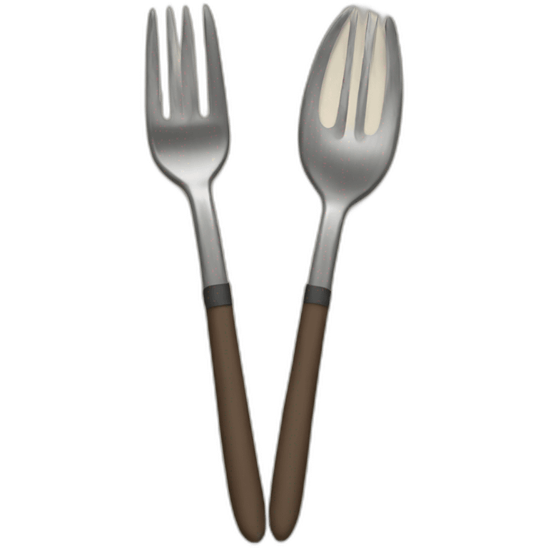 a living fork emoji