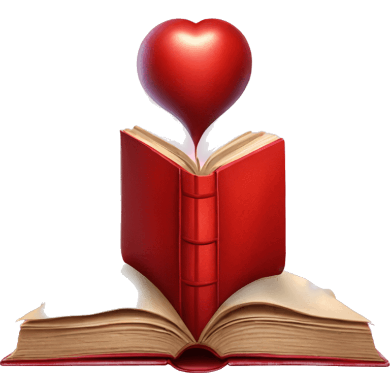 Red Book of Love and seduction with magic emoji