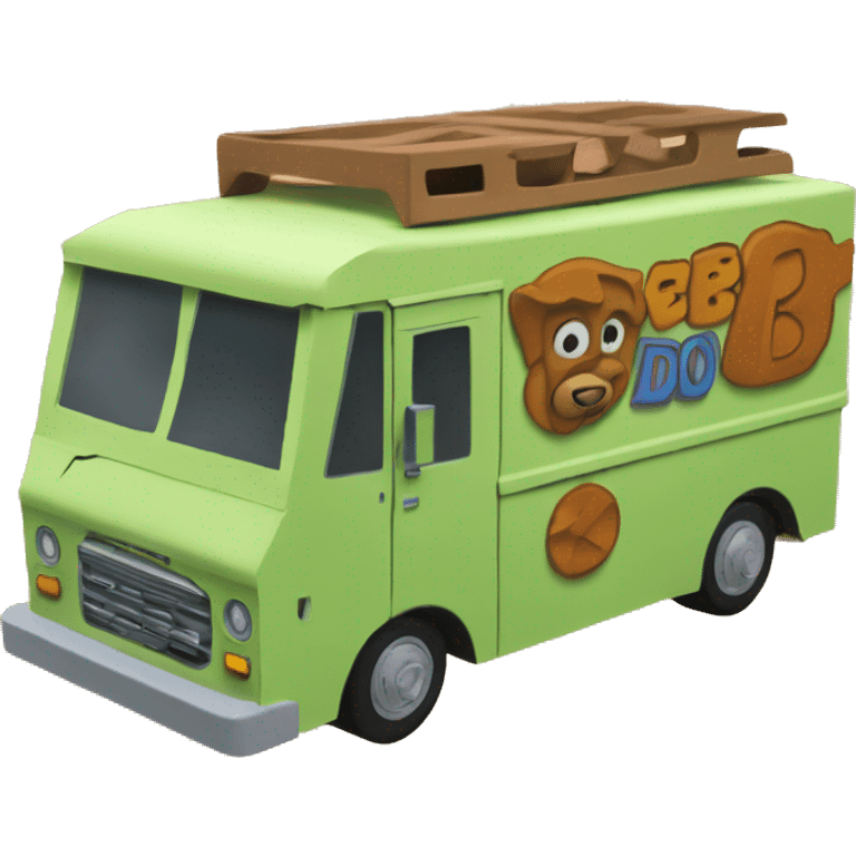 Papercraft Scooby Doo’s mystery step van emoji