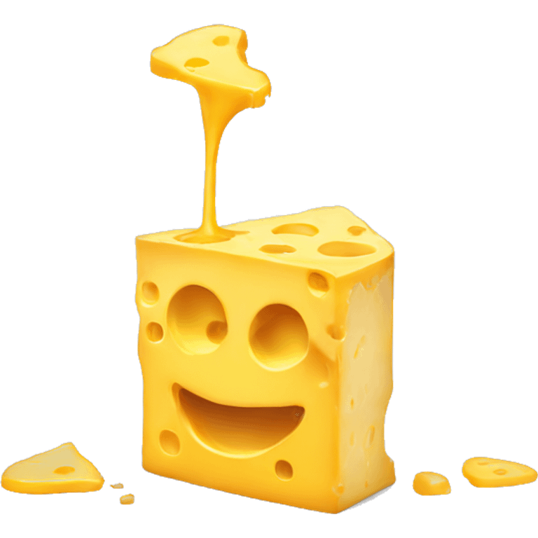 graphics card made of melting cheese emoji