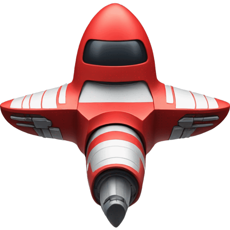 Red spaceship emoji