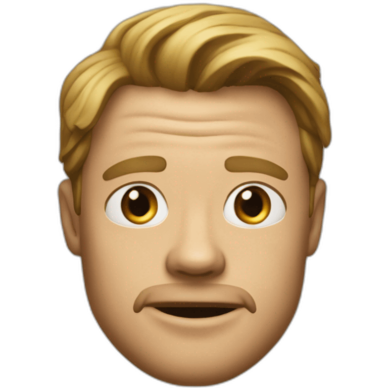 Brad Fish, a fish with the facial features of Brad Pitt emoji