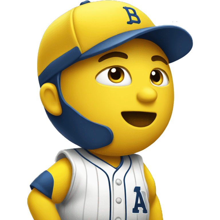 Yellow baseball emoji