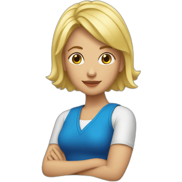 Mujer rubia  corona emoji