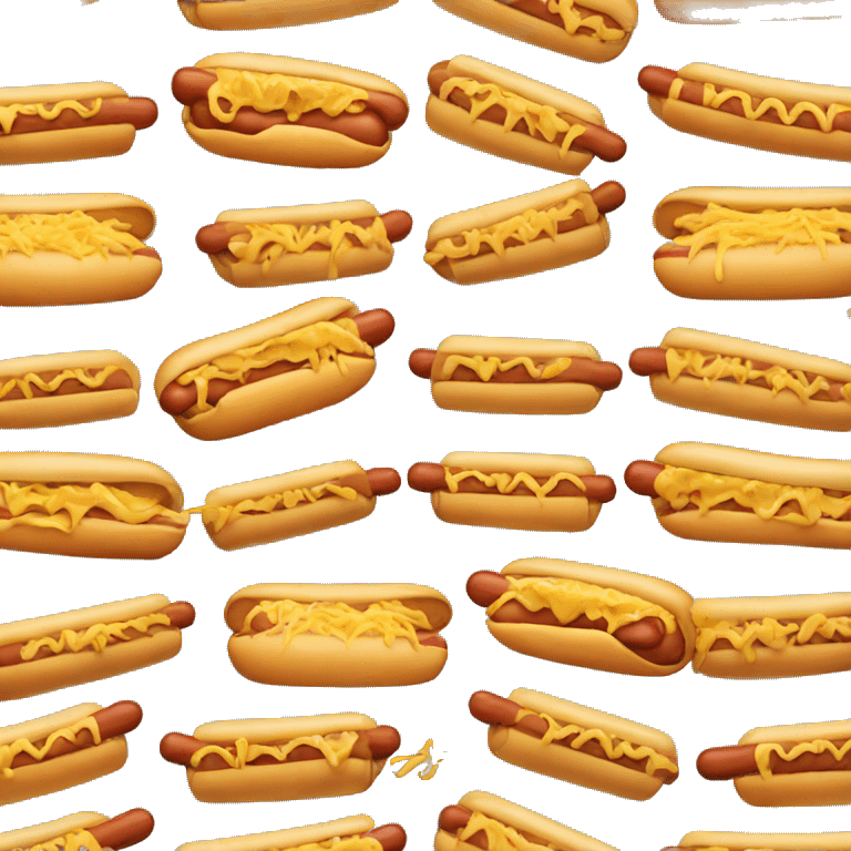 hot dog covered of cheese emoji