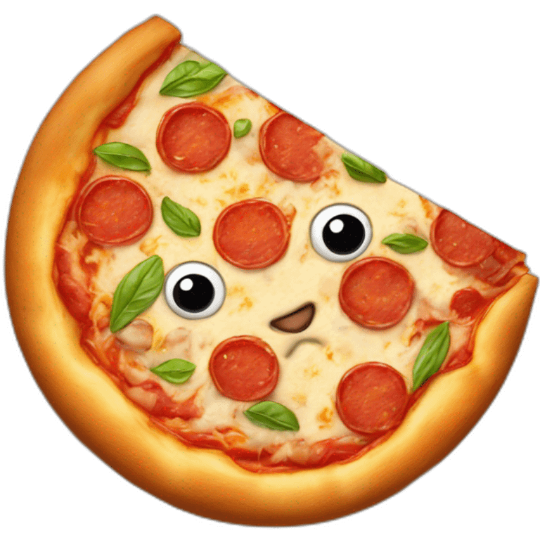 un chat aimant la pizza emoji