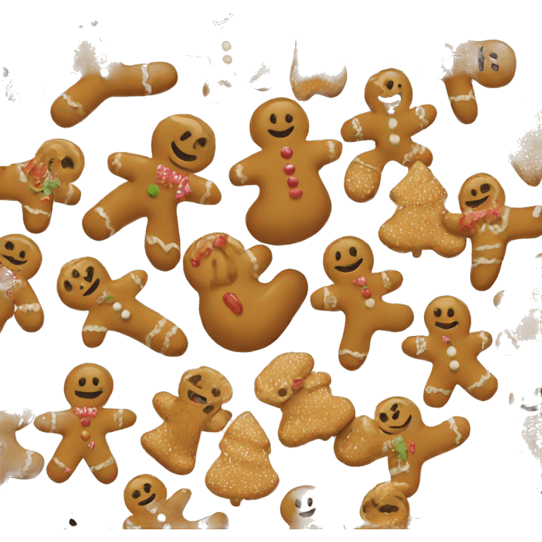 coquette gingerbread man cute christmasy cozy emoji