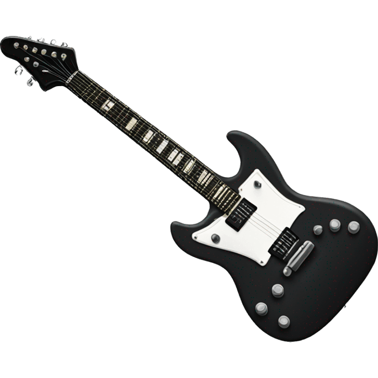 Black electric guitar emoji