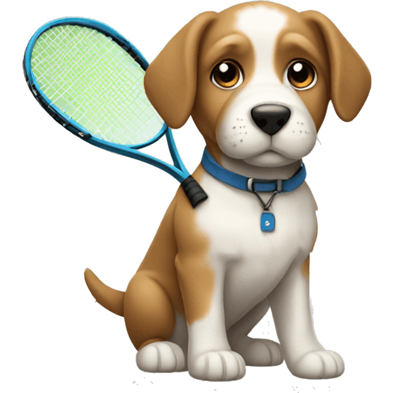 PLAY TENNIS PUPPY emoji