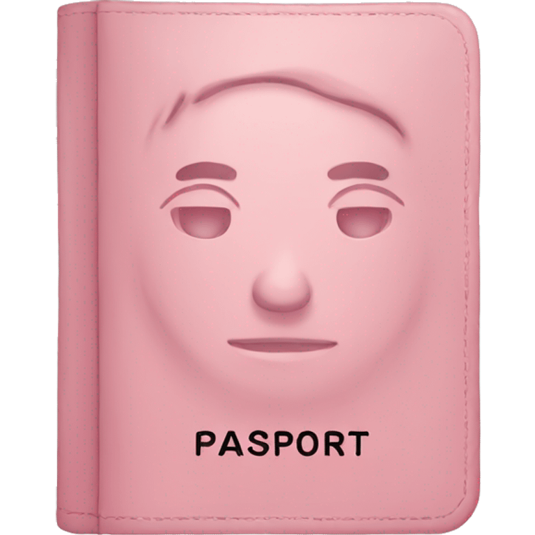 Light pink passport  emoji