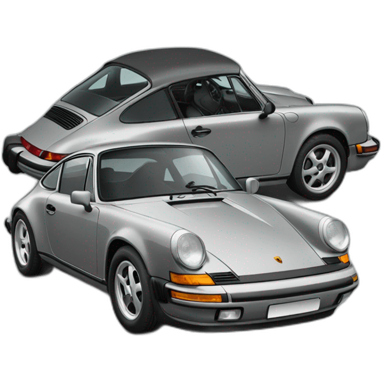 porsch 911 grey emoji