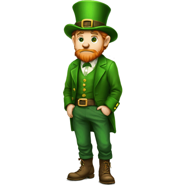  sad leprechaun with empty pockets emoji