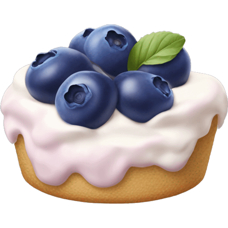 Blueberry cream emoji