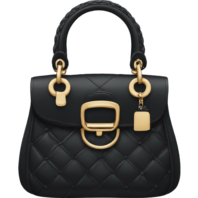 Black dior handbag emoji