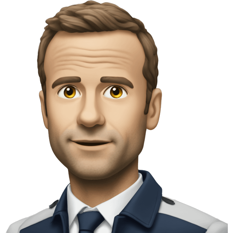 Macron qui joue au foot  emoji