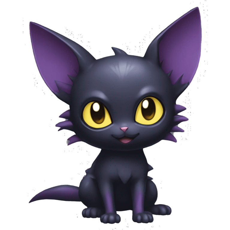 Cool Cute Edgy Dark Black Chibi Noibat-Cat-Pokémon-Fakémon-hybrid emoji