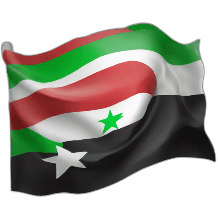 Free Syrian Flag emoji