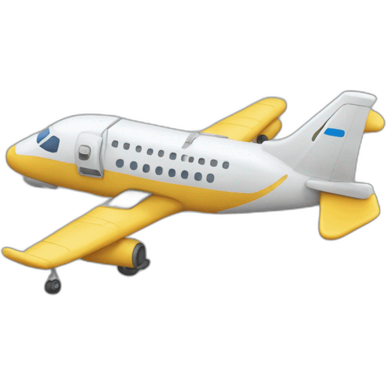 Les tour jumelles avec un avion emoji