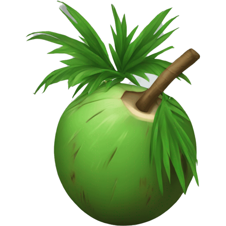 Green coconut emoji