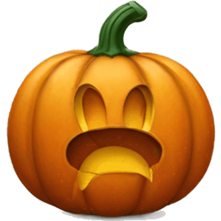 Pumpkin Mickey mouse emoji