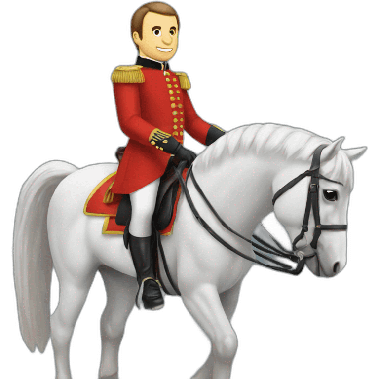 Macron sur cheval emoji