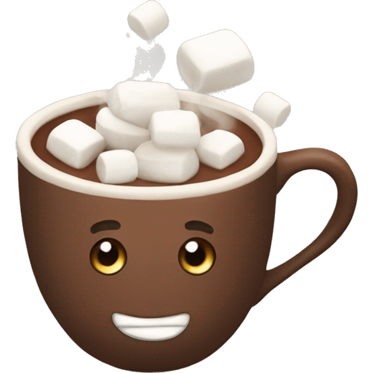 Hot cocoa with marshmallows emoji