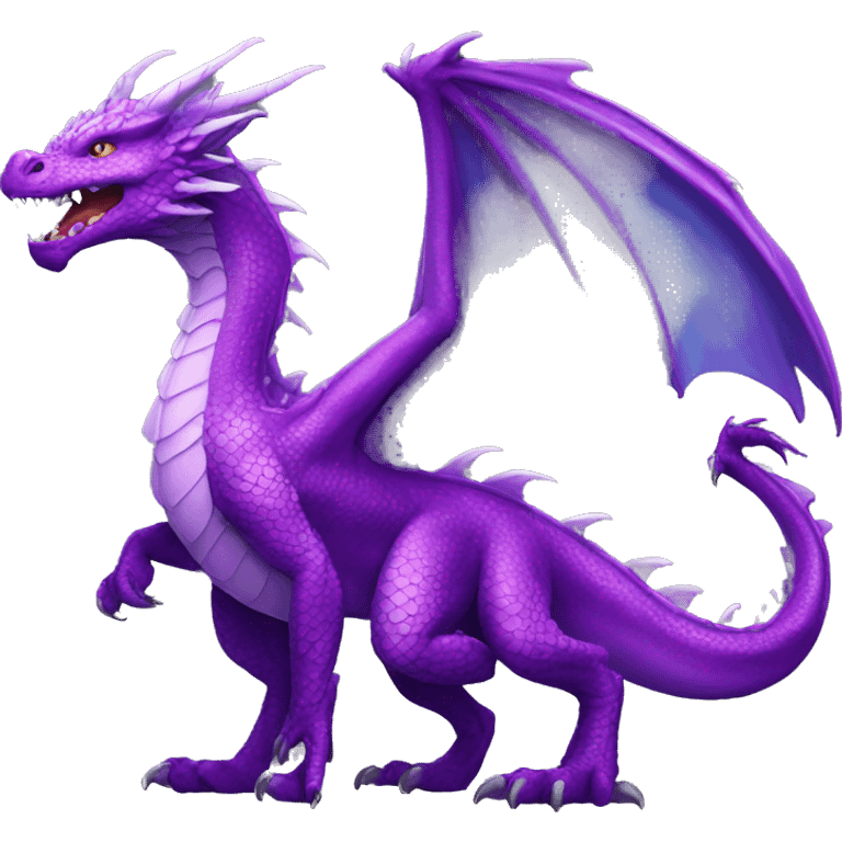 purple dragon humain emoji