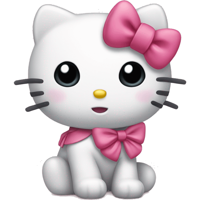 hello kitty with bow emoji