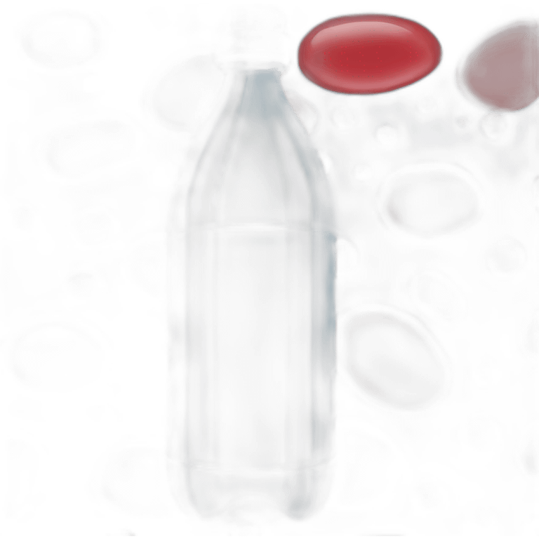 bottle of water but with red liquid emoji