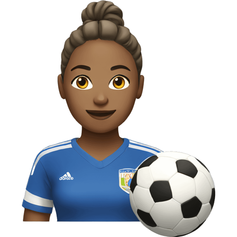 women soccer player emoji