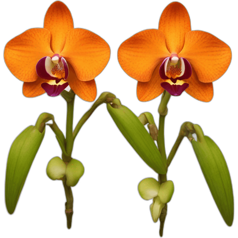 Savage orchid orange  emoji