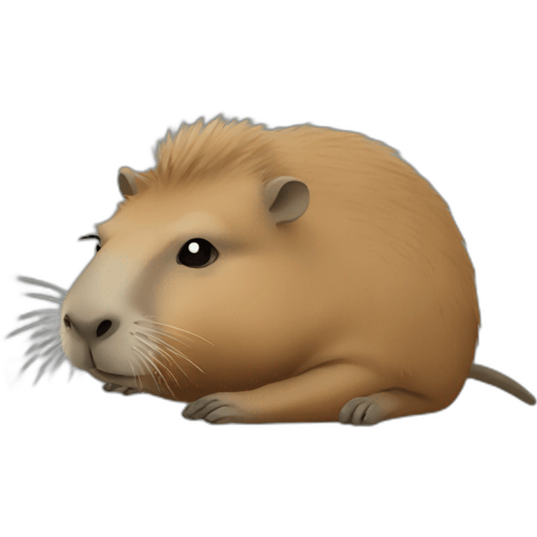 sick capybara emoji