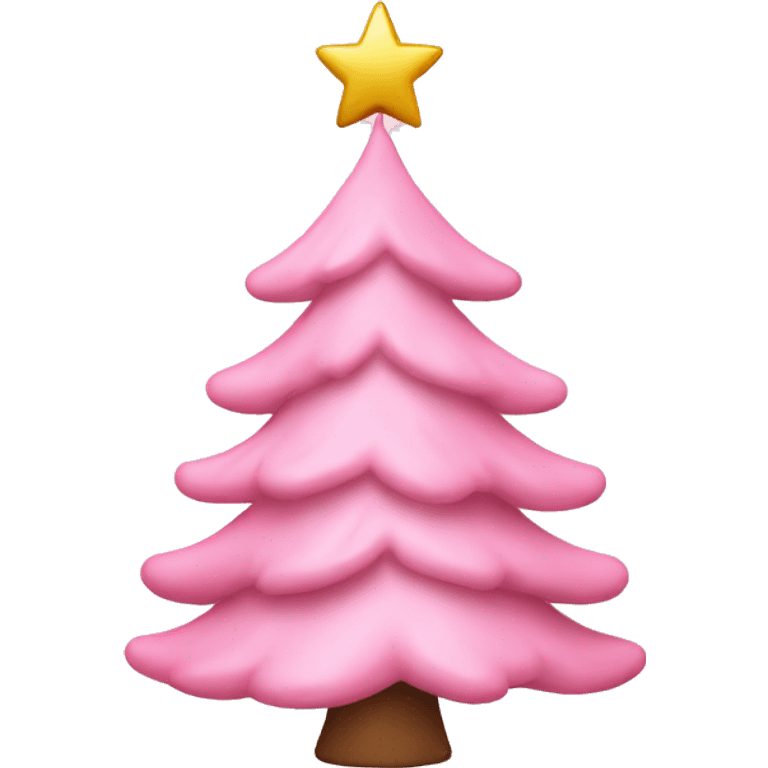 baby pink christmas tree emoji