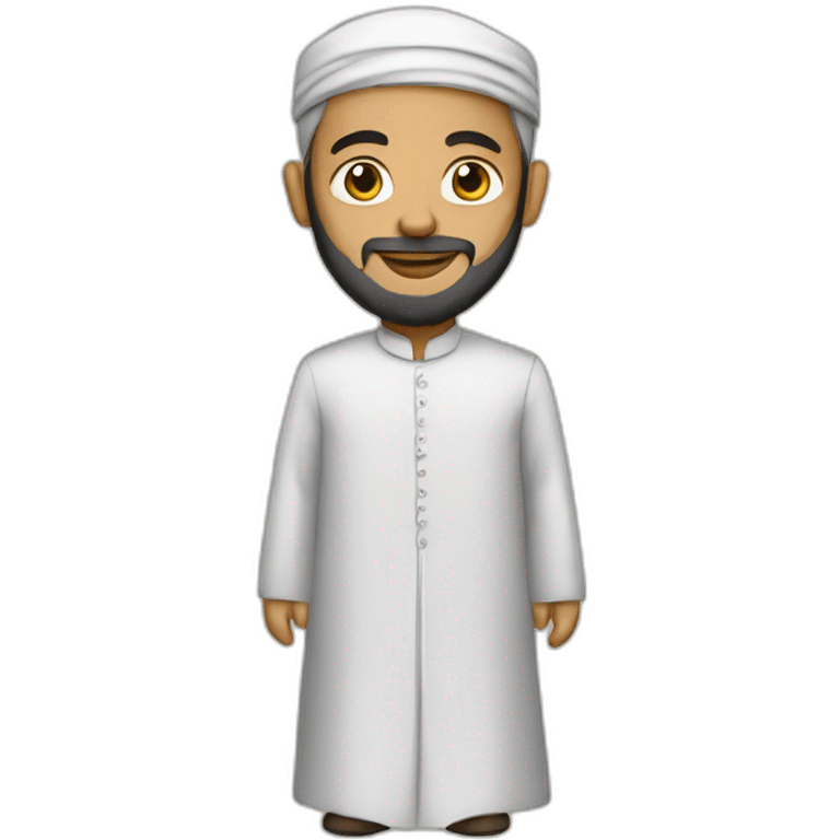 A Muslim cleric in a formal dress emoji