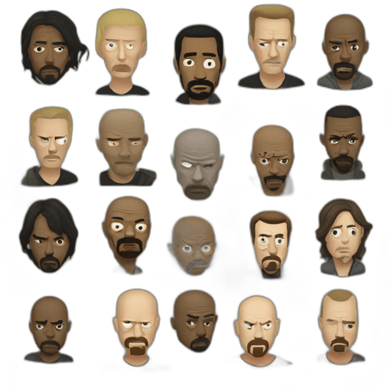 the Walking Dead breaking bad emoji