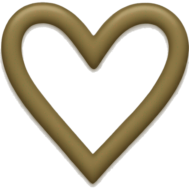 Khaki heart emoji