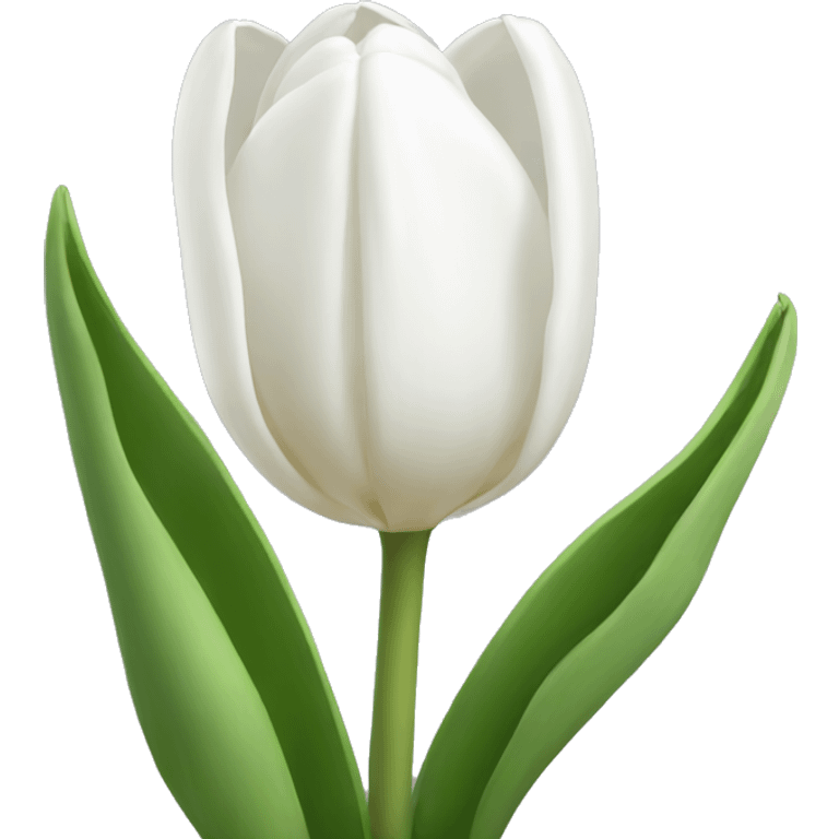 white tulips emoji