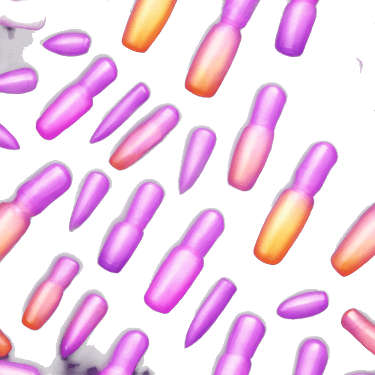 Realistic uv nail lamp emoji