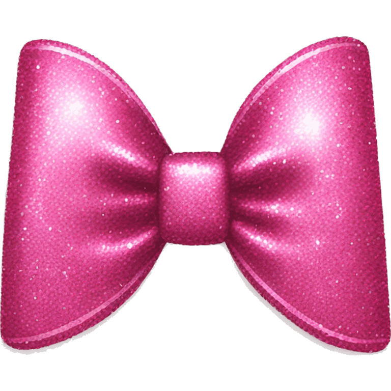 pink bow with glitter emoji