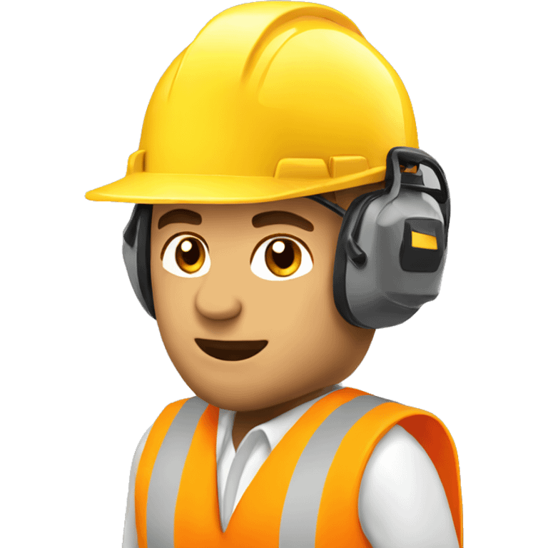 Construction ear defenders emoji