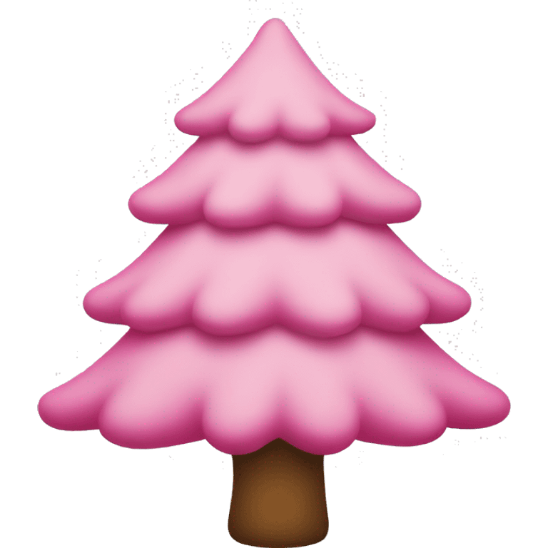 christmas tree pink emoji