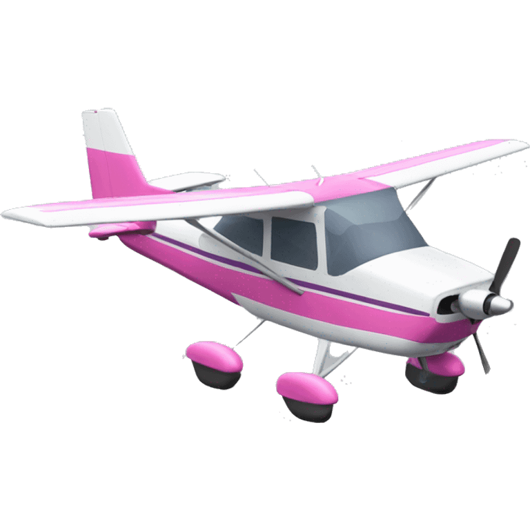 pink cessna 172 plane emoji