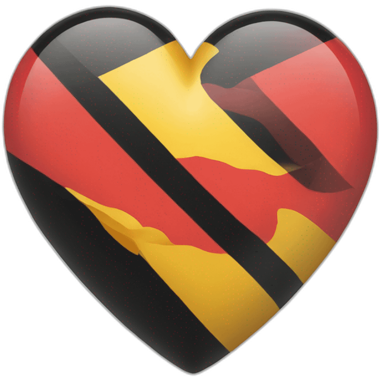 Heart with German flag emoji