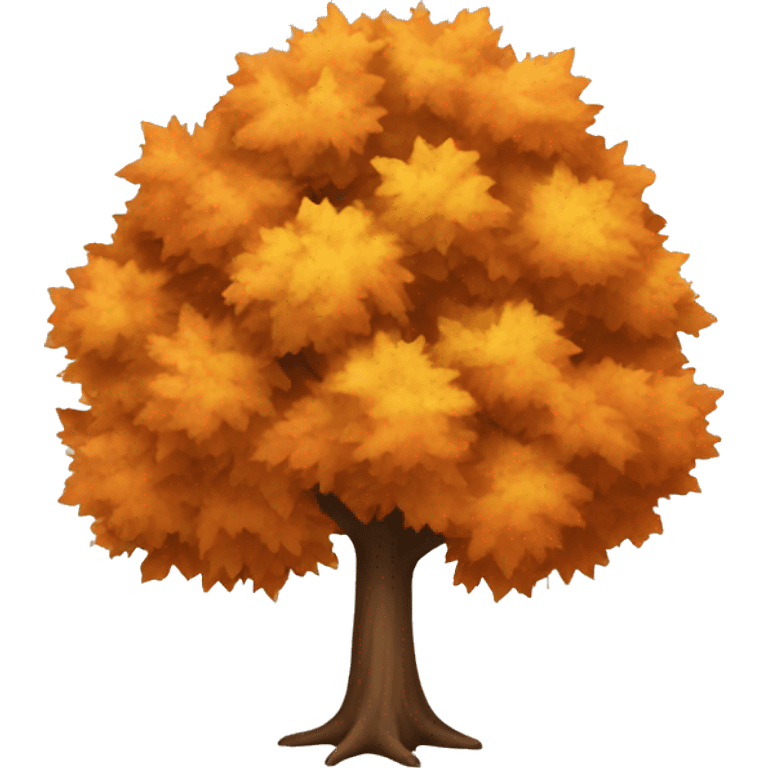 Autumn tree emoji