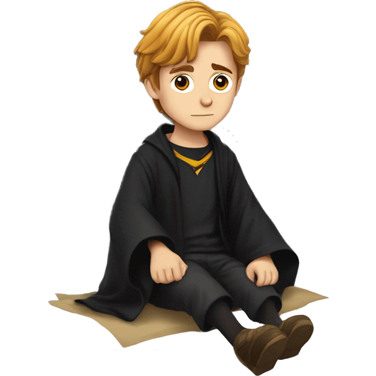 harry potter sitting on the floor and looking down emoji