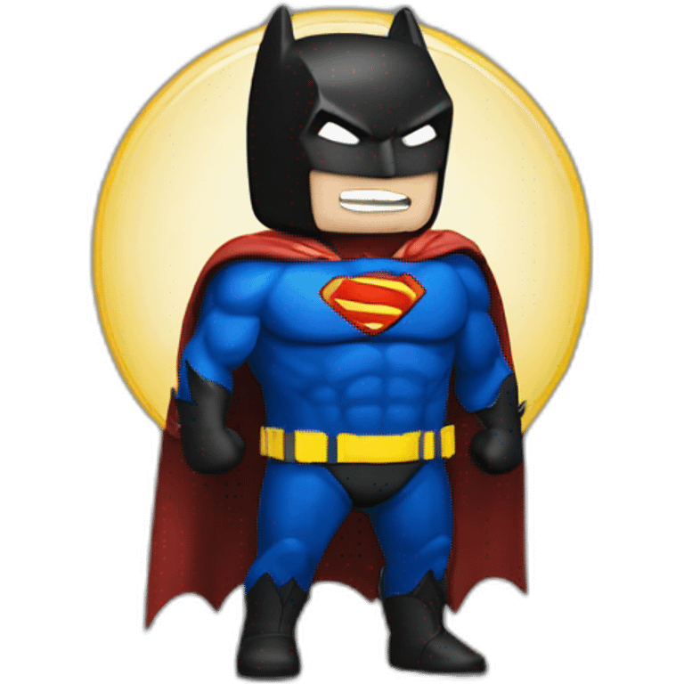 batman defeats superman emoji