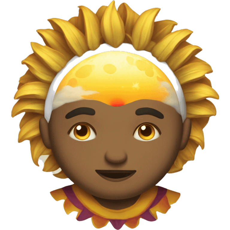 El sol y la luna juntos emoji