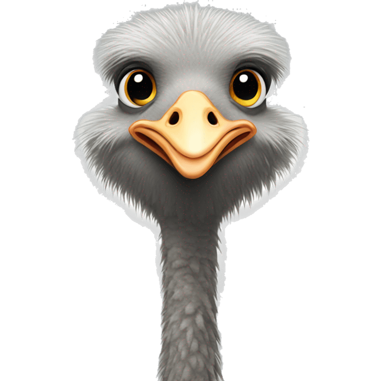 Ostrich standing emoji