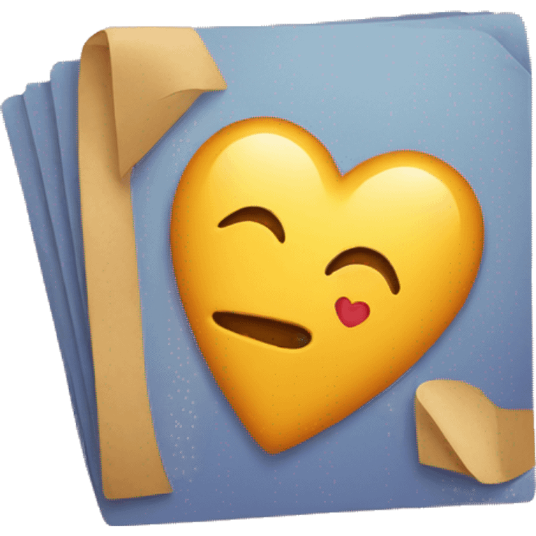 heart with a letter s emoji